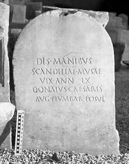 Stele di marmo di Scandilia Musa
